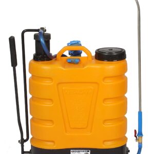 Neptune Simplify Farming Knapsack Hand Operated Garden Sprayer with Plastic Pressure Chamber, Capacity 16 LTR, Yellow Fawar-33