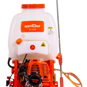 Neptune Knapsack Power Sprayer with 2 Stroke Advanced Technology Petrol Engine -26 CC, Capacity 16 Ltr Backpack Sprayer for  Pesticides, Agriculture, Gardens, Commercial Spray -NF-608