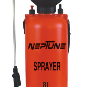 Neptune 8Litre Hand Operated Garden Pressure Sprayer (Red and Yellow, Standard)